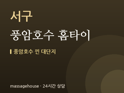 풍암호수 홈타이