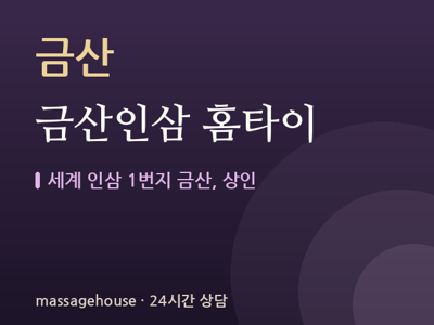 금산인삼 홈타이